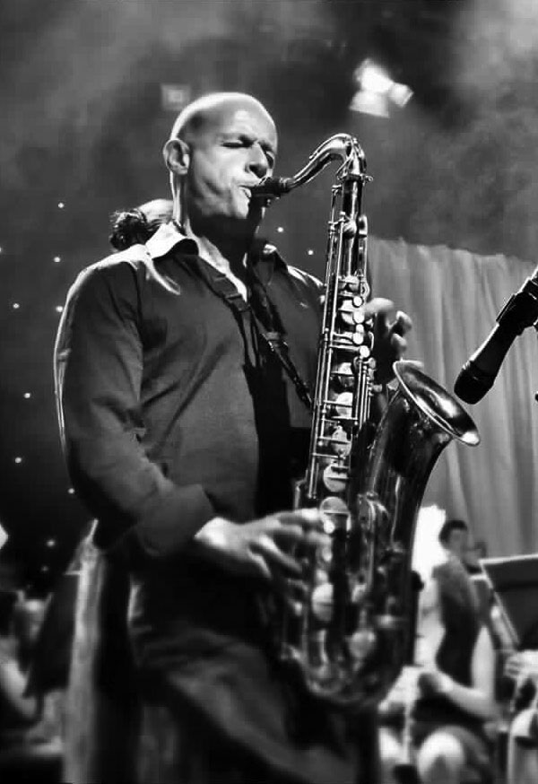 Patrick Clahar plays sax on SessionBand Jazz Volume 4